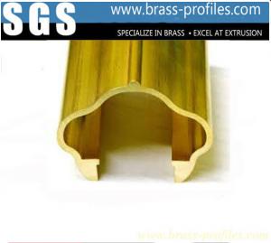 China Brass Extruding Handrailing / Brass Stair Handrails for Constrution Design wholesale