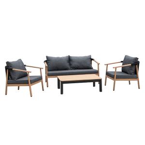 China D680mm H670mm Sofa 4 Piece Rattan Outdoor Furniture Set wholesale