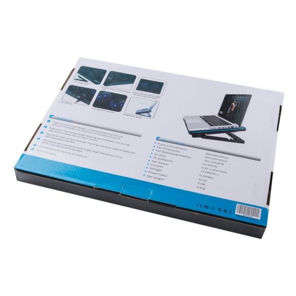 ETEK Laptop Cooling Pad Notebook Laptop Cooling Tray External Laptop Cooler Large Size but Silent