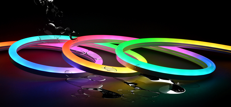 Flexible LED Silicone Tube 12×12mm For Neon LED Lights OEM ODM