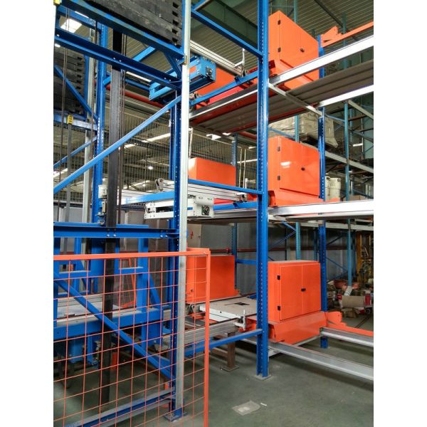 Automatic Storage Rack Systems 1500 Kg Per Pallet With Master Shuttle / Conveyor