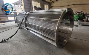 China Ss 304 Wedge Wire Screen Tube Continuous Slot Rotating Drum Filter wholesale