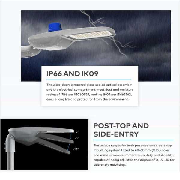 Lorawan Smart Control System Outdoor LED Street Lights Road Lighting Fixture