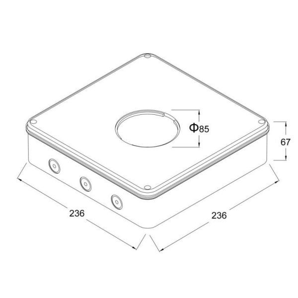 Non Maintained Emergency LED Downlight White 2W 130mm DGS32A