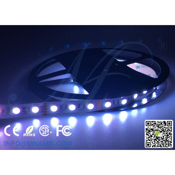 15w Detachable LED Strip Light 12v 24v Sanan Bridgelux Epistar Nichi Samsung Osram CREE Brand Chip Wireless IR RF Wifi Remote Control LED Strip Lights 12V 24V 15watts Changeable Color RGB and Cold White Holiday Lighting
