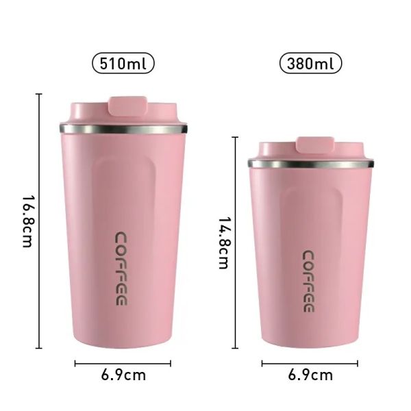 380ml 510ml Smart Temperature Display Vacuum Insulated Stainless Steel Mug Travel Coffee Mug