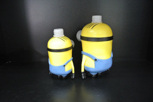 Three Type Cartoon Shampoo Bottle Minion Dave Talking Action Figure For Collection