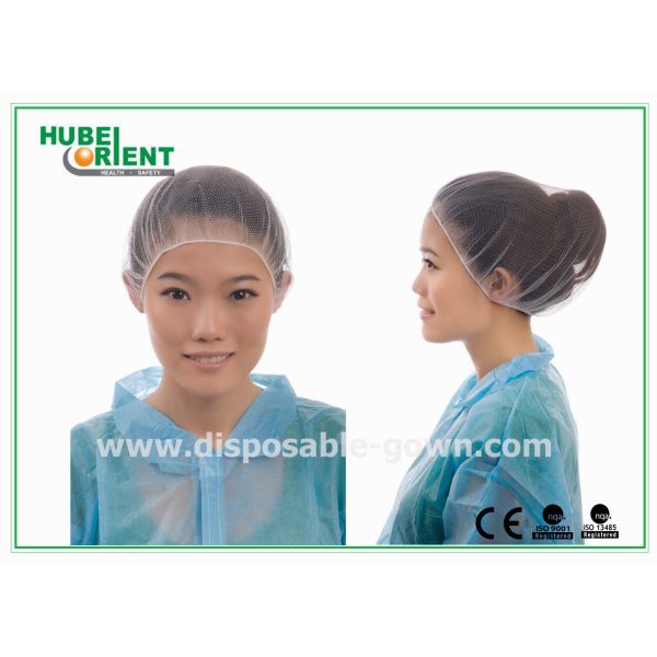 Disposable Stretchable Nylon Hair Nets For Food Processing