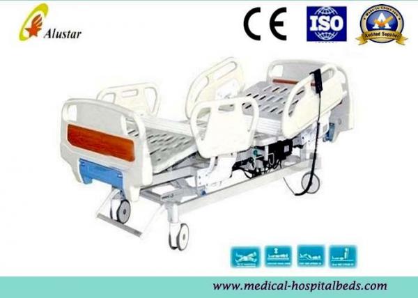 Quality Professional Steel Punching Hospital Electric ICU Bed With ABS Foldable Guardrails (ALS-E508) for sale