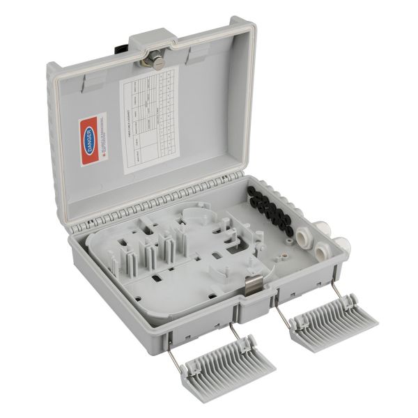 IP65 Waterproof Outdoor Fiber Optic NAP Box 12 Port Fiber Termination Box