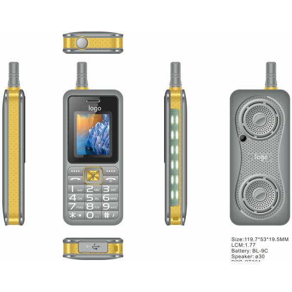 Big Battery Power Bank 1.77inch Torch Function FM Radio Bluetooth IP68 Rugged phone kt2900 feature phone