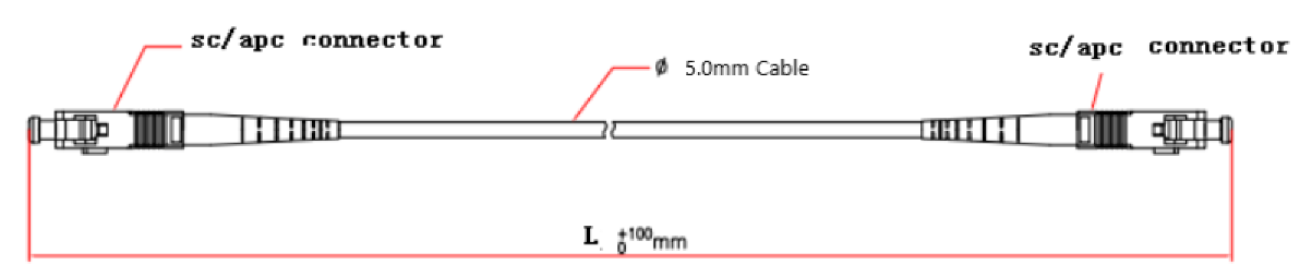 5.0mm SC APC To SC APC GJYXFJH Single Mode Patch Cord For FTTx Networks