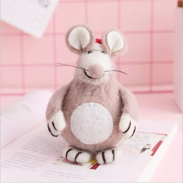 Handmade Christmas Party Crafts Mini Wool Felt Decoration Toys Tree Sharp For New Year