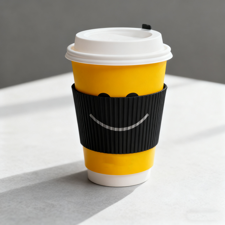 Disposable paper coffee cup wholesale customized printing logo eco-friendly paper cup set
