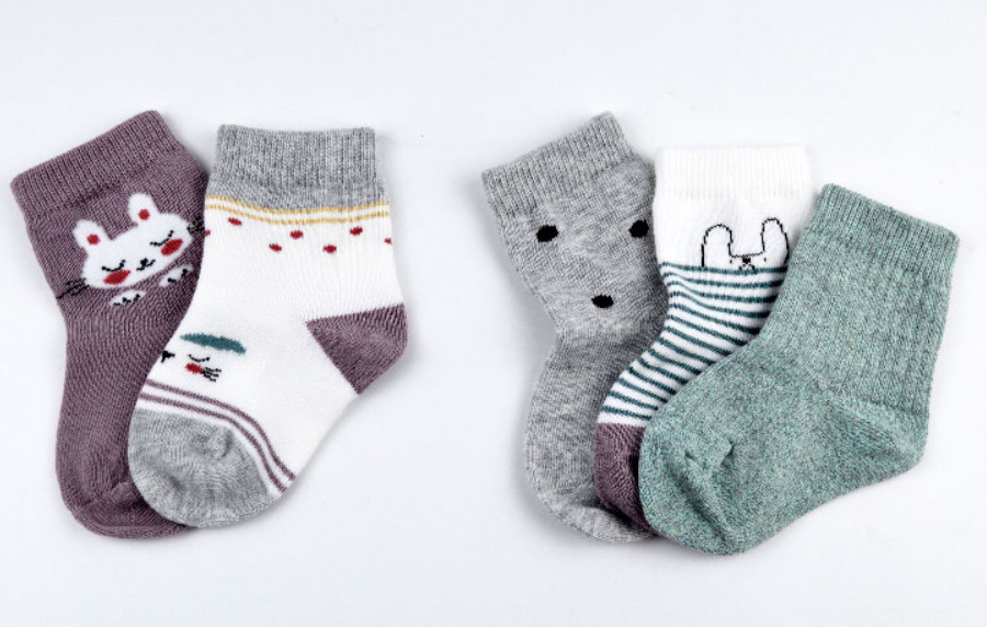 Eco Friendly Kids Tube Socks , Kids Striped Socks Cotton White Asian Teen School Boy Socks