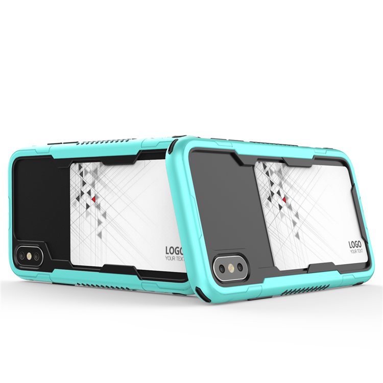 2018 Newest For iphone x case tpu bumper hybrid dual layer Phone Case with Cards Slot