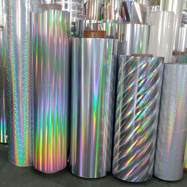 Self Adhesive Transparent Holographic Film Roll For Packaging Decoration
