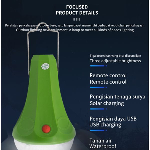 25W Solar Charging Camping Light System Built In Battery Emergency Solar Light Camping Garden Lighting