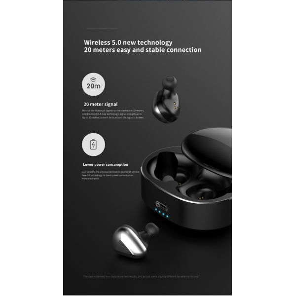 HiFi 6D Stereo Bluetooth 5.0 Tws Wireless Headphones Ipx6 Waterproof Headset Handfree Sport Bluetooth Earphone
