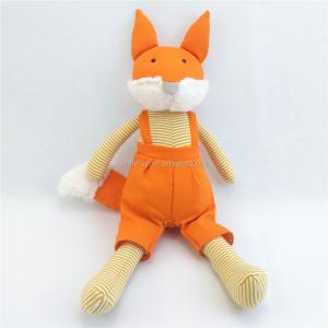 China OEM ODM Custom Plush Fox Toy Can Change Cloth PP Cotton Cute Kids Play Plush Animal wholesale