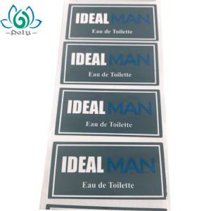 3x5cm Eau De Toilette Adhesive Vinyl Stickers , Perfume Bottle Stickers