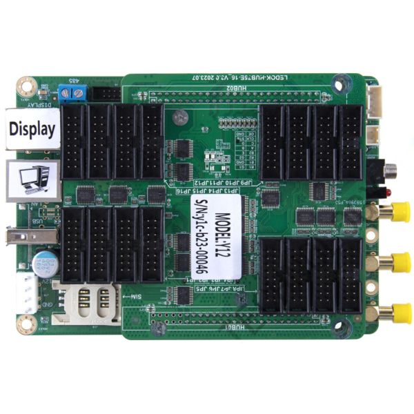 Sysolution Android Control Card Y12 16 hub 75 Ports 4 Cortes-A35 1080P 90,000 Pixels,support high refresh module