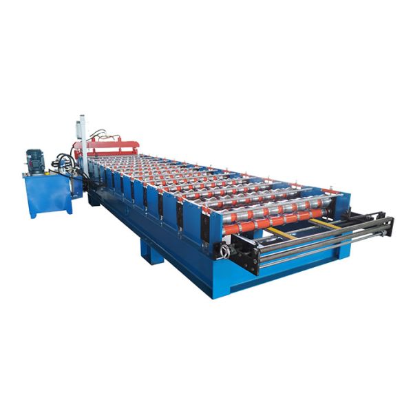 PPGI Sheet With Ribs Metal Roof Making Machine Special For Custruction Company