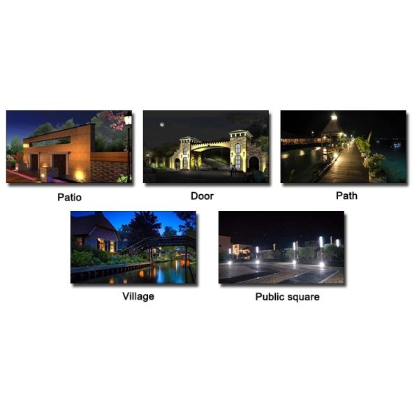 RGB LED Spike Solar Powered Garden Lights , Solar Powered Lawn Lights 4W