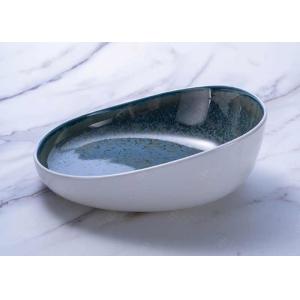 High temperature Irregular Deep Reactive Glaze Dinner Plates