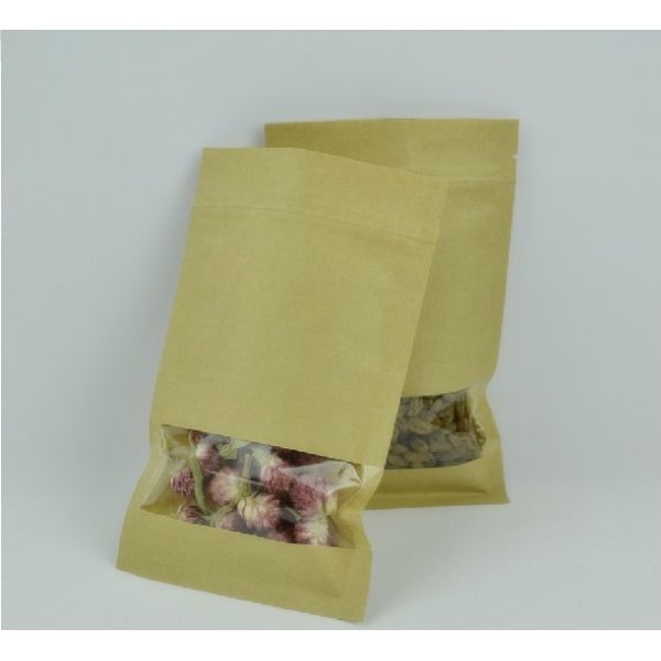 Custom Recyclable Paper Tea Bags Packaging with Transparent Window