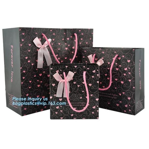 Customized made cheap paper twisted handles white kraft paper bags,wine paper bag with handle wholesale bagplastics pack