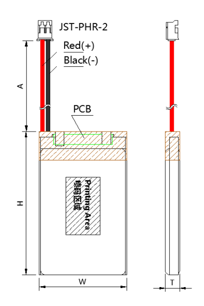 3.7V 1000mAh Rechargeable Lithium Polymer Battery 803040 For Cosmetic Instrument