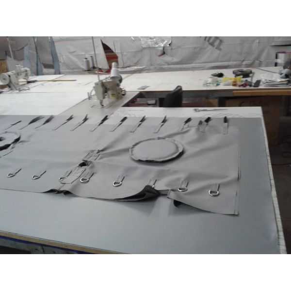 Removable Insulation Blankets Stainless Steel O Ring Fitting For Duct Accessories