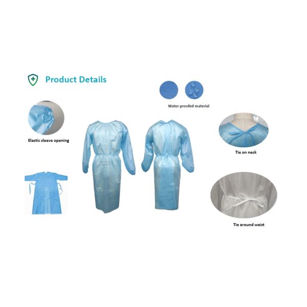 Blue Medical Protective Gown Personal Protective Equipment In Medical Field