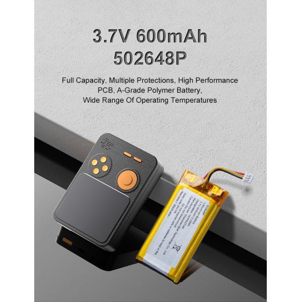 155mAh 300mAh Li Polymer Battery Pack 3.7V 560mAh 600mAh 502648P