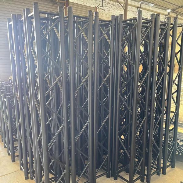 Portable Black Aluminum Spigot Truss Fast Assembly DJ Lighting Truss System For Outdoor Events