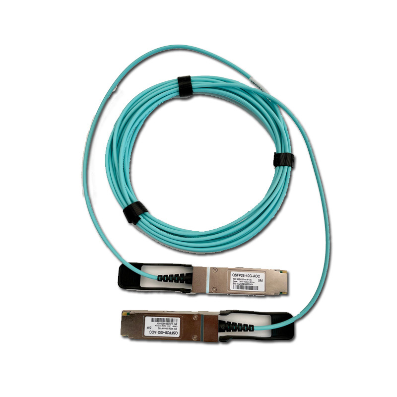 China QSFP+ 40g Aoc Cable 10m full duplex 850nm parallel VCSEL array wholesale