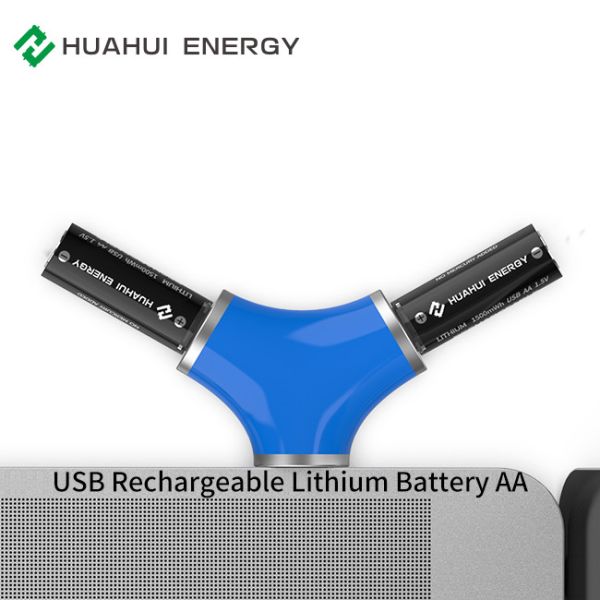 Customized Rechargeable USB Battery , AA 02 1.5v Type C Double Aa Rechargeable Battery