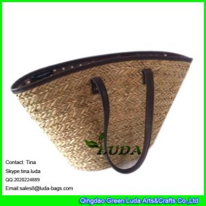 China LUDA summer beach bags handmade lady seagrass straw bags wholesale