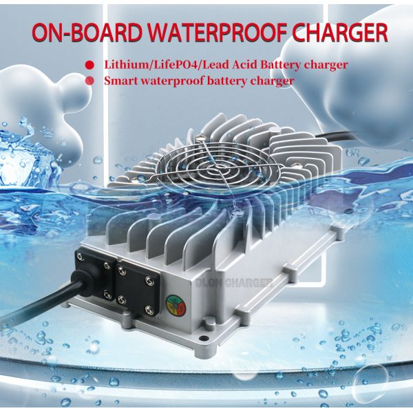 Smart 60V 5A 60V 6A lithium battery charger waterproof ip67 lifepo4 / lead acid battery charger 60 volt
