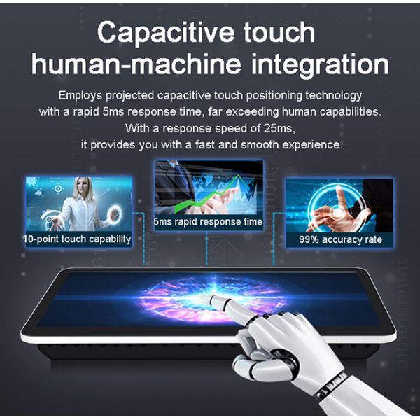 19 inch Embedded Industrial Display Terminal 1024*768 LCD Display Capacitive Resistive Touch Screen All in One Computer ﻿