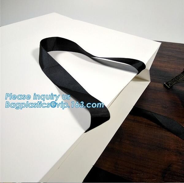 Custom Your Own Logo Design Printed Durable Shopping Carrier Packing 210Gsm Clothes Art Coated Paper Bag, bagease packag