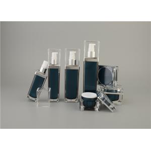 China China High Quality Skin Black Acrylic Lotion Pump Bottle For Skin Care Plastic Lotion Bottles Acrylic  Face Cream Jar on sale