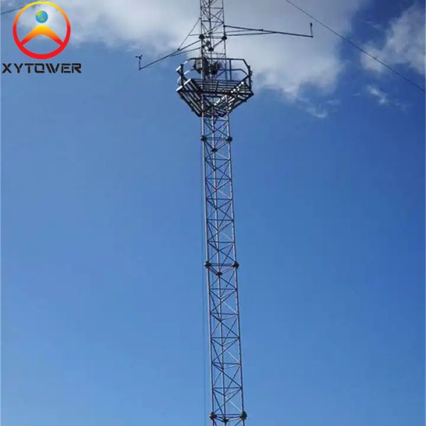 Quality High Quality Steel Pipe Telecommunication Guyed Tower with Antenna Bracket for sale