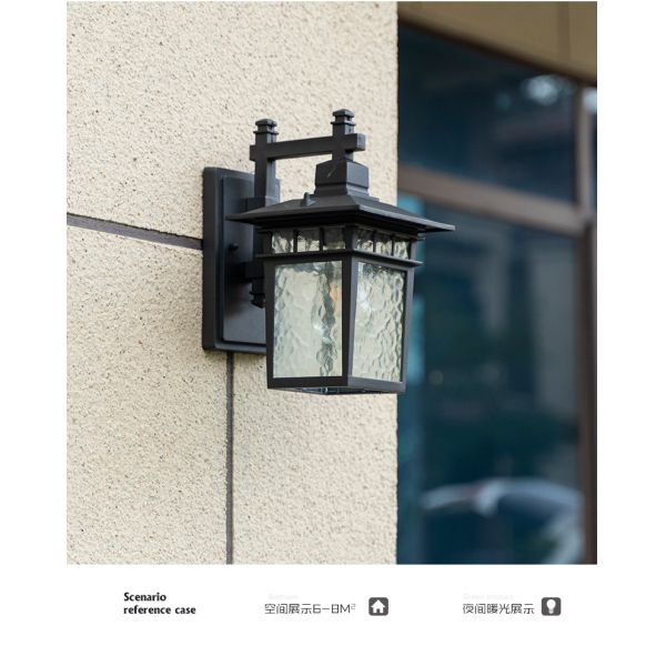 Wall Lamp Die Cast Aluminum Glass E27 Bulb*1 Courtyard Community Villa
