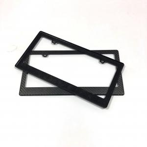 China 4 Hole Carbon Fiber License Plate Frame Motorcycle Thin US Standard wholesale
