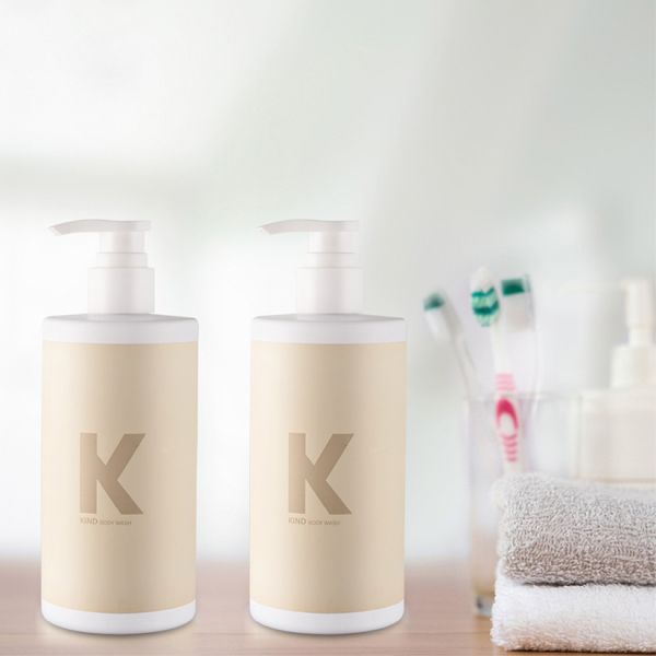 Empty Hair Care Containers Eco Friendly RPET PET Plastic Bottle 400ml