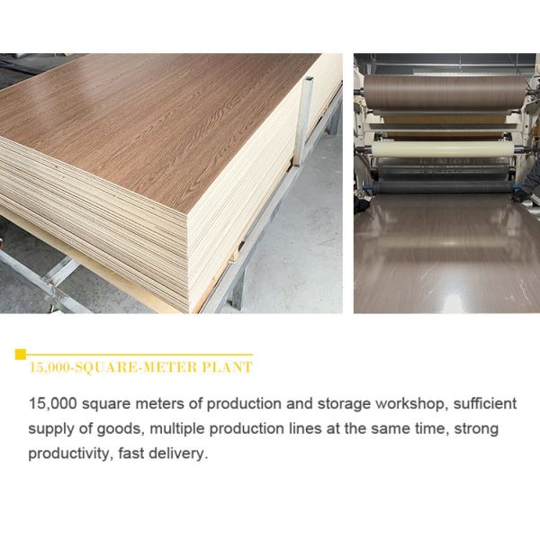 Light Luxury Style Fireproof And Mothproof Wood Grain PVC Bamboo Charcoal Fiber Board