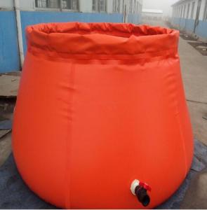 China 3000L Capacity Collapsible Onion Shape Plastic Water Storage Tank For Fire Rescue wholesale