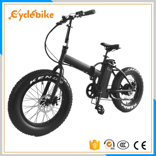 Small Lightweight Electric Folding Bike With Aluminum Alloy Frame